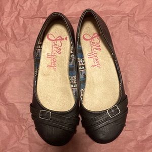 Jelly Pops Flats Black Size 7.5 Adorable Buckle